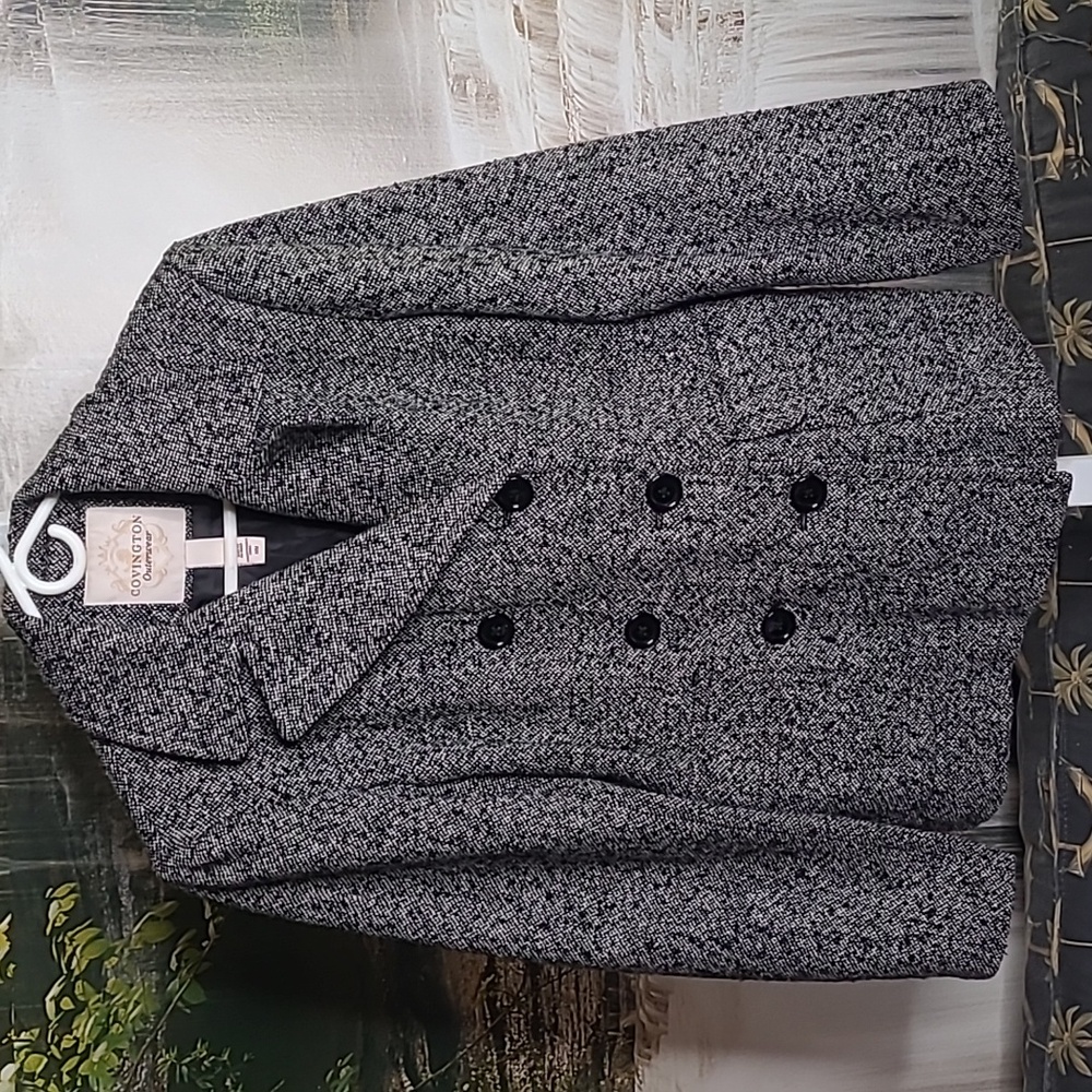 Covington Womens Medium heavy wool double breasted coat